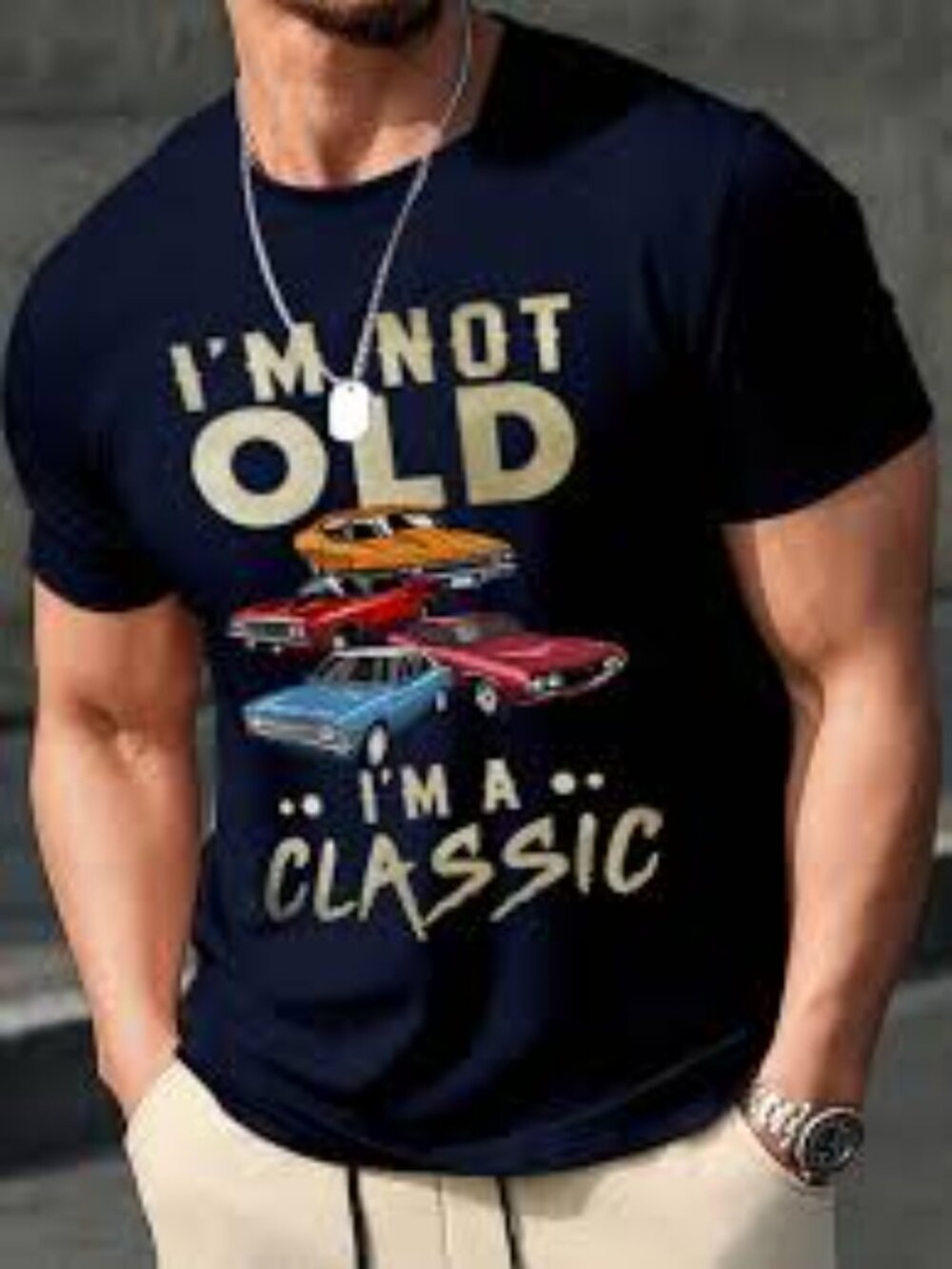 Men's Black 'I'm Not Old I'm A Classic' Graphic Tee